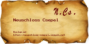 Neuschloss Csepel névjegykártya